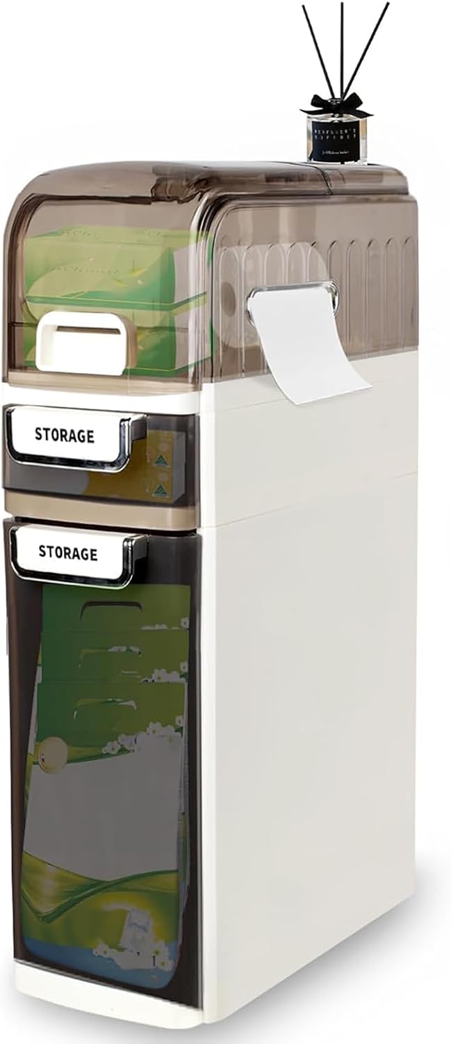 Slim Wheeled Drawer Storage Cabinet