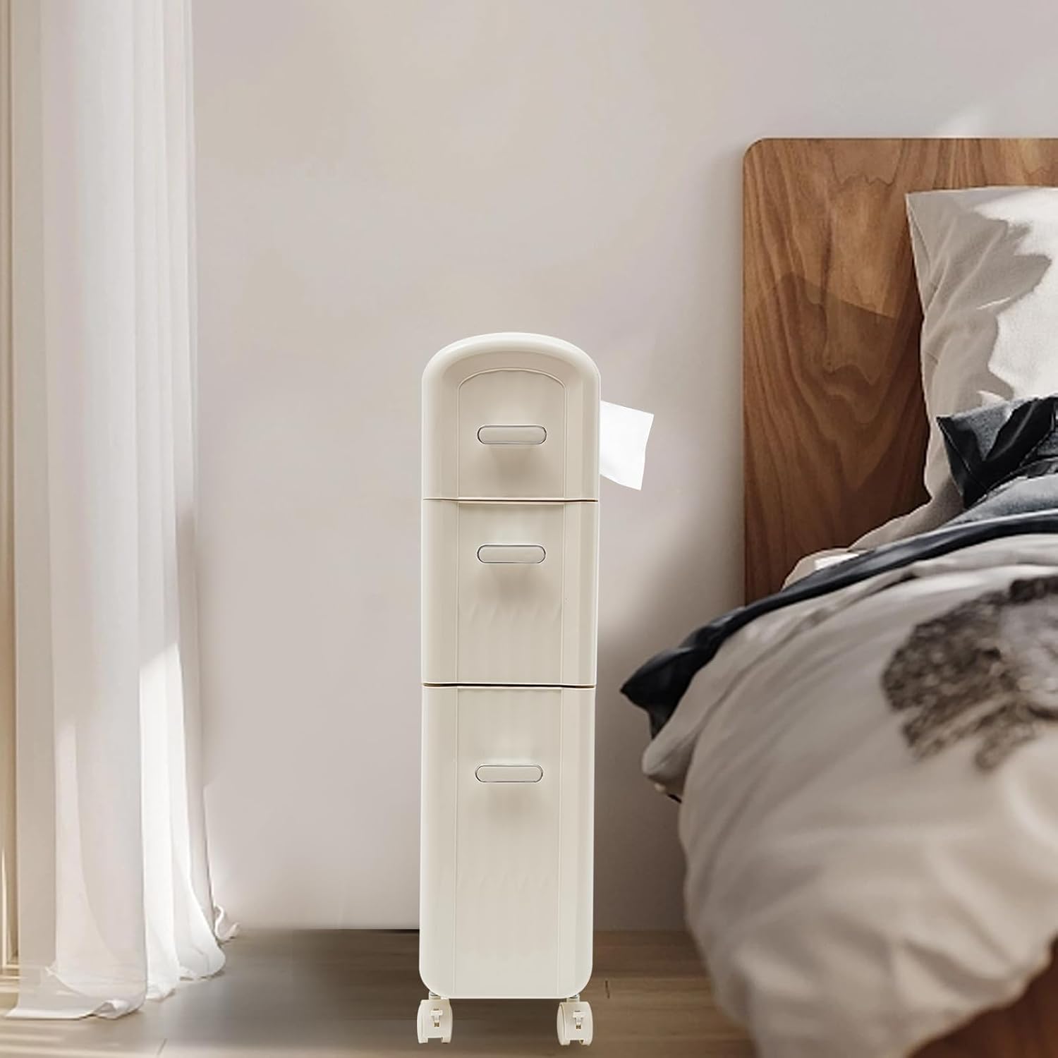 3-Tier Slim Wheeled Gap Cabinet