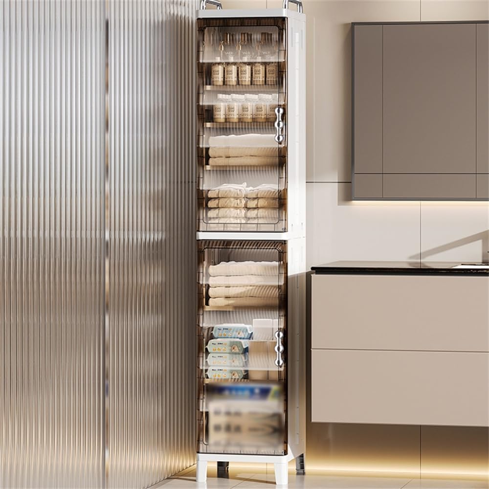 Slim Freestanding Door Storage Cabinet