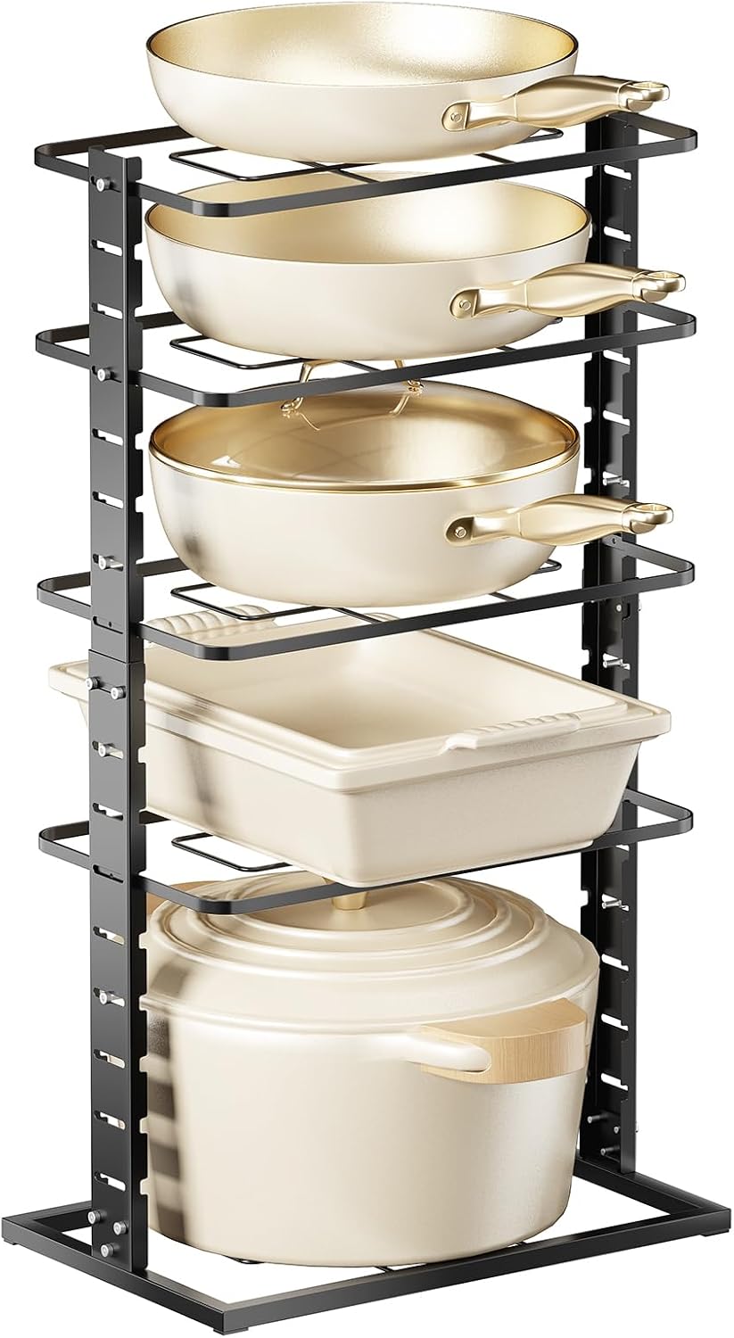 5-Tier Metal Cookware Storage Rack