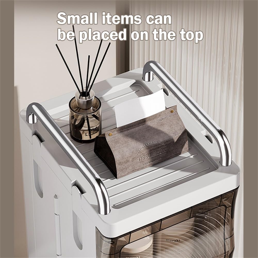 Slim Freestanding Door Storage Cabinet