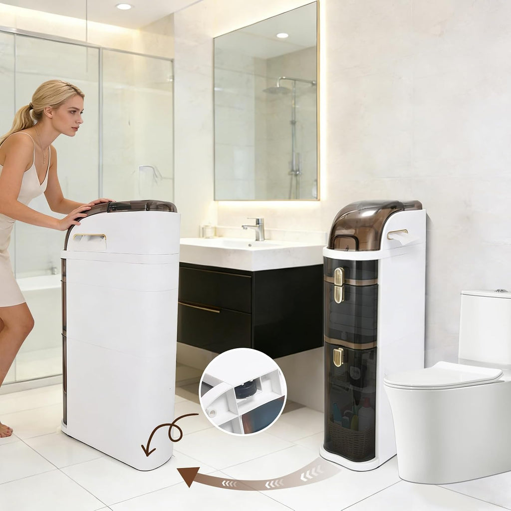 Wheeled Slim Gap Storage Tower