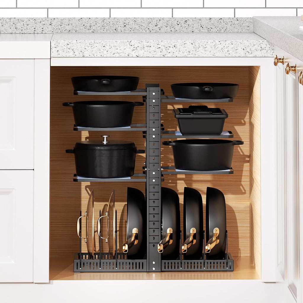 6-Tier Adjustable Kitchen Cookware Rack