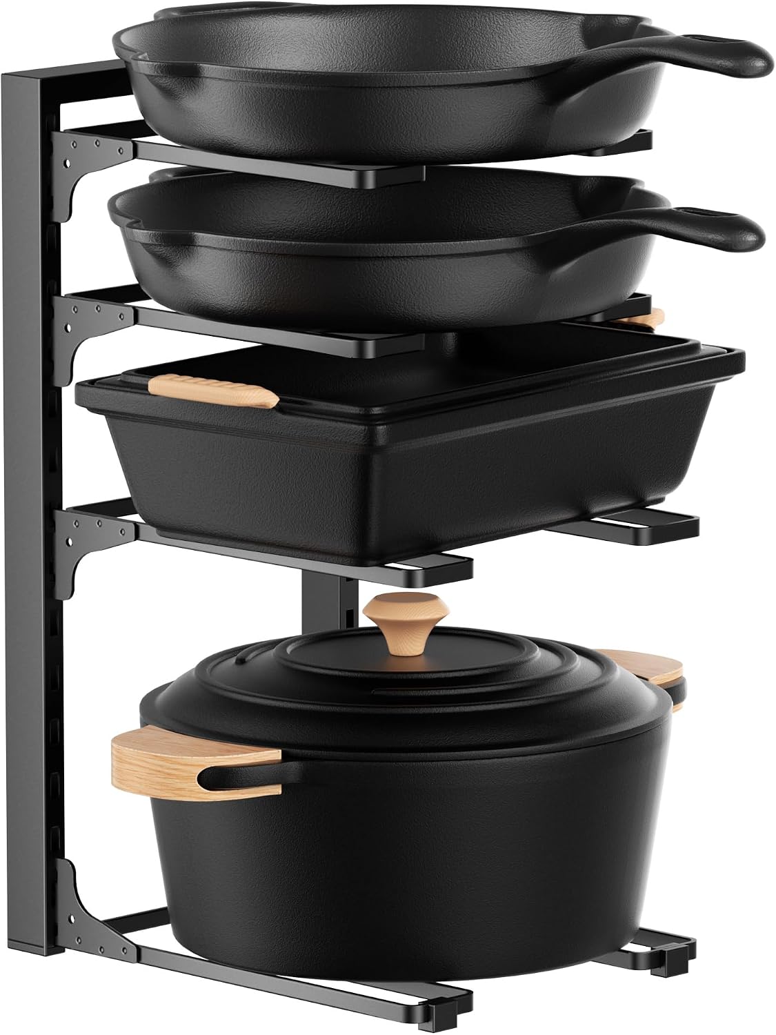 2Pack 4-Tier Cookware Storage Rack