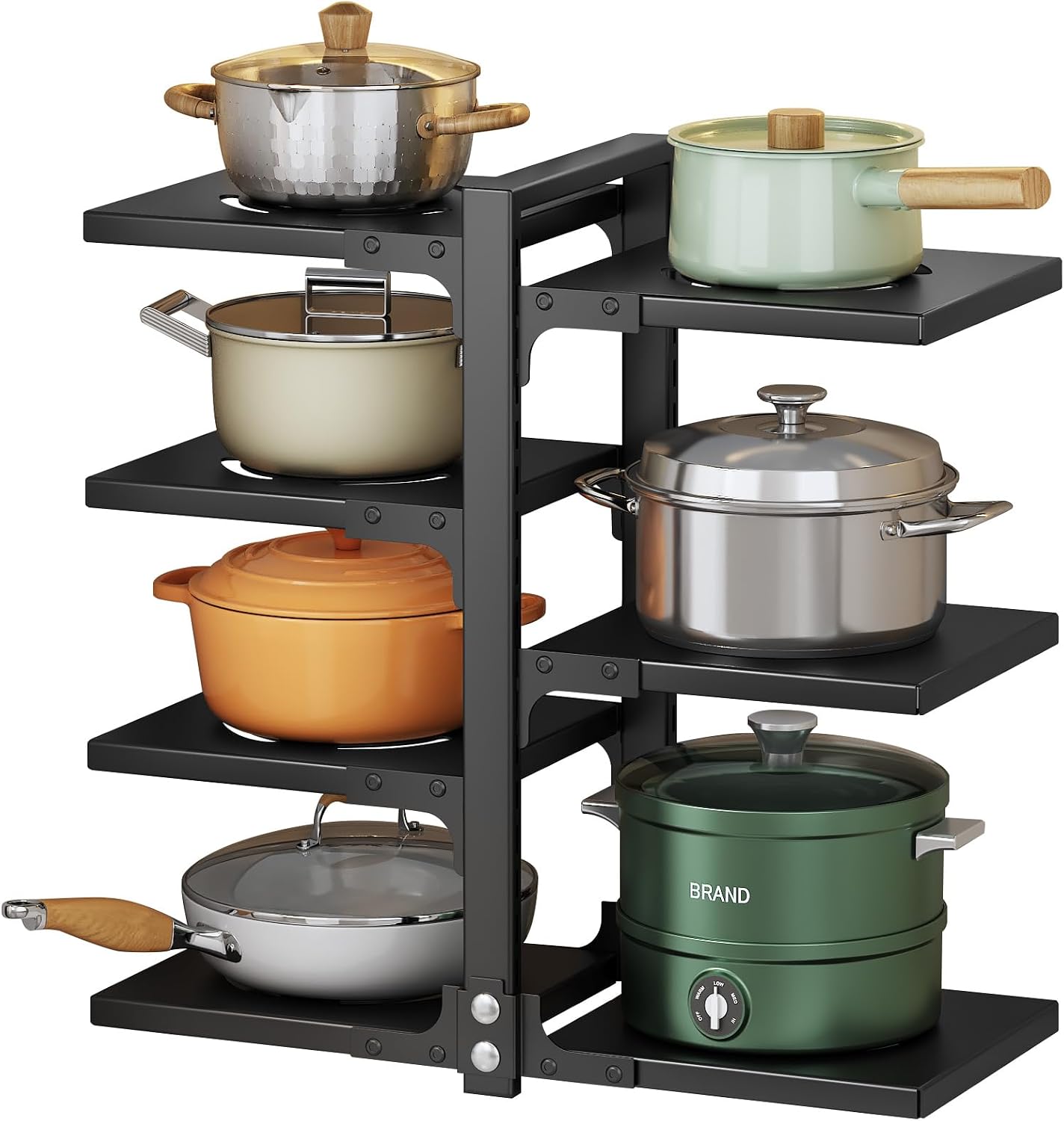 7-Tier Kitchen Pot Pan Storage Rack