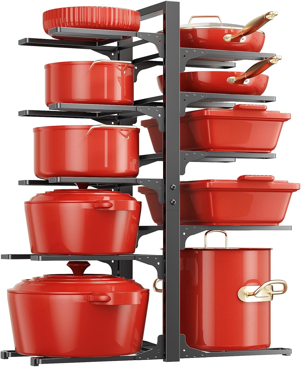 10-Tier Heavy Cookware Storage Rack