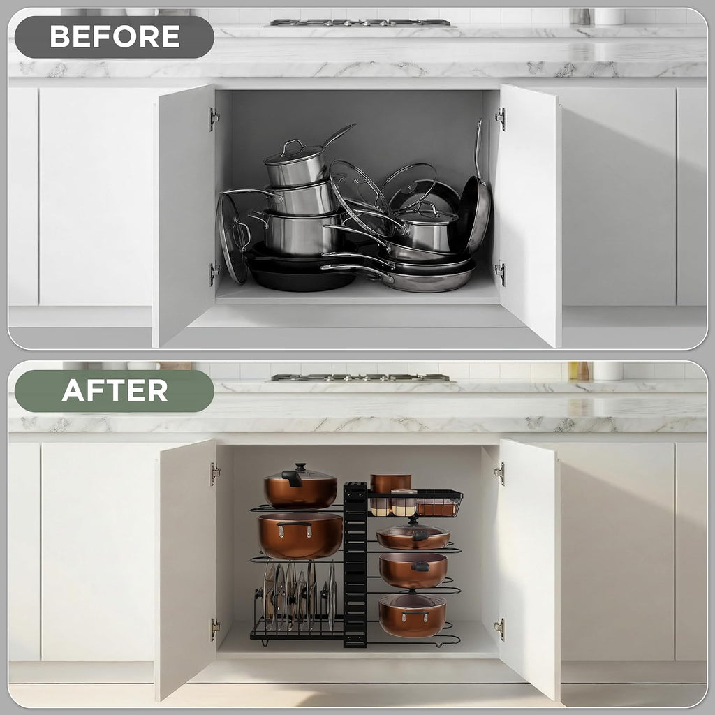 7-Tier Vertical Cookware Storage Rack