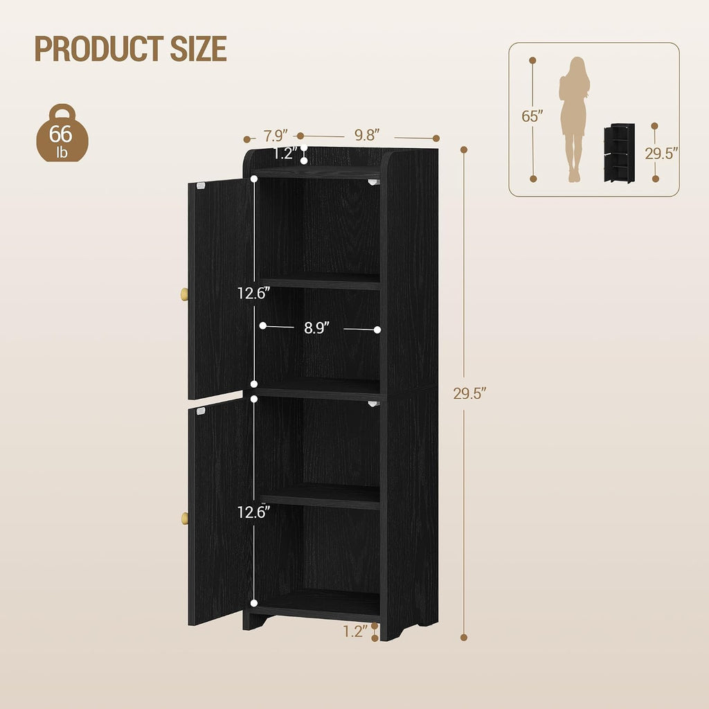 Corner Rattan Floor Storage Cabinet
