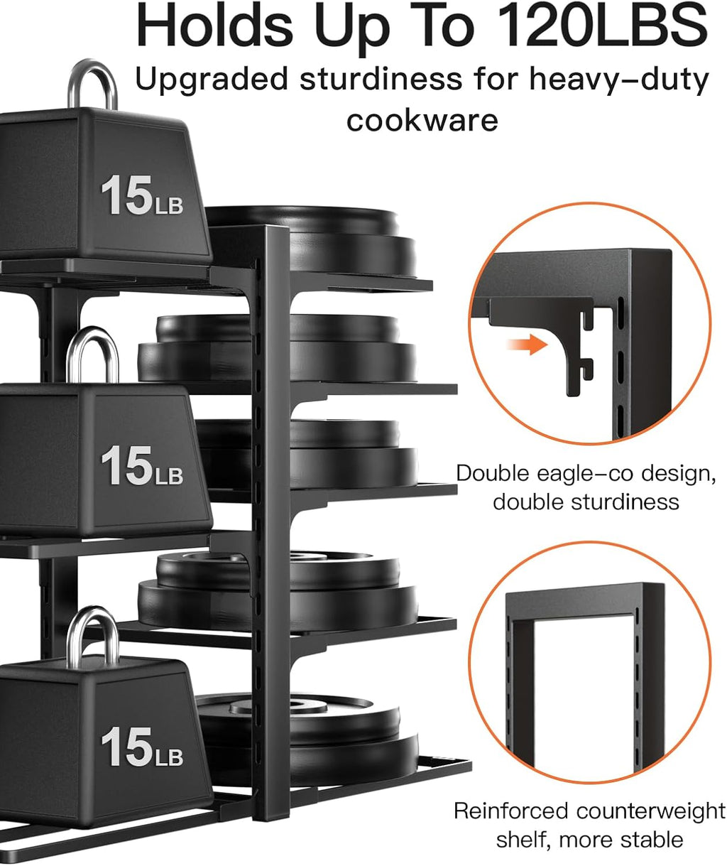 8-Tier Heavy Kitchen Pot Organizer