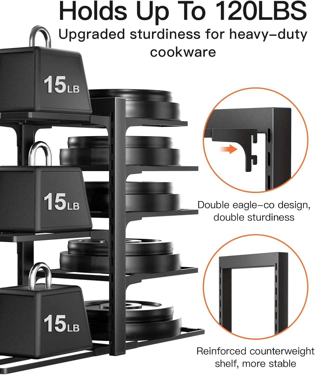 8-Tier Heavy Kitchen Pot Organizer