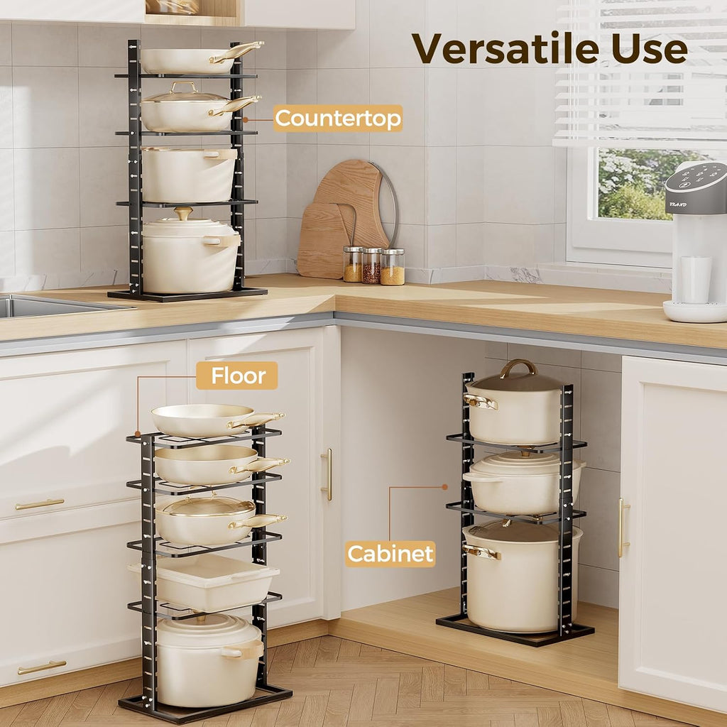 5-Tier Metal Cookware Storage Rack