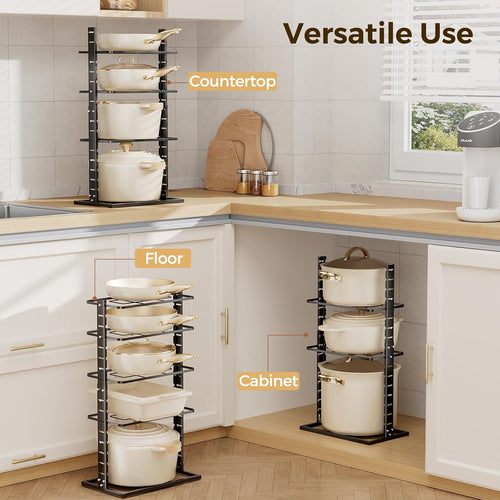 5-Tier Metal Cookware Storage Rack