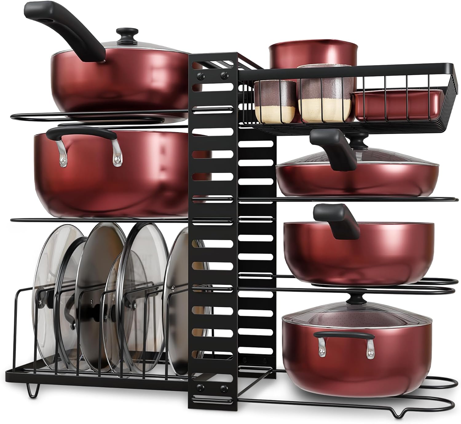 7-Tier Vertical Cookware Storage Rack