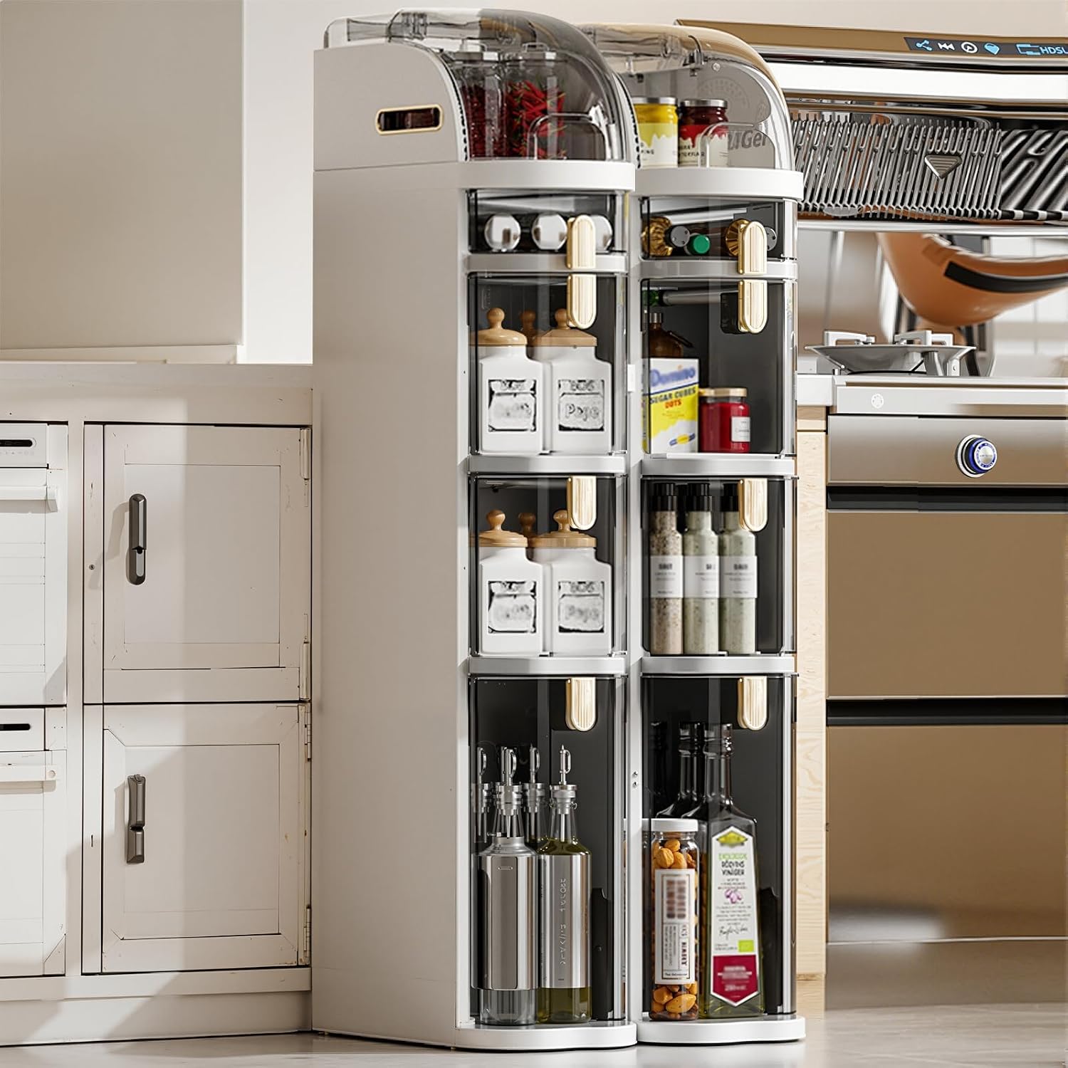 Slim Rolling Bathroom Storage Cart
