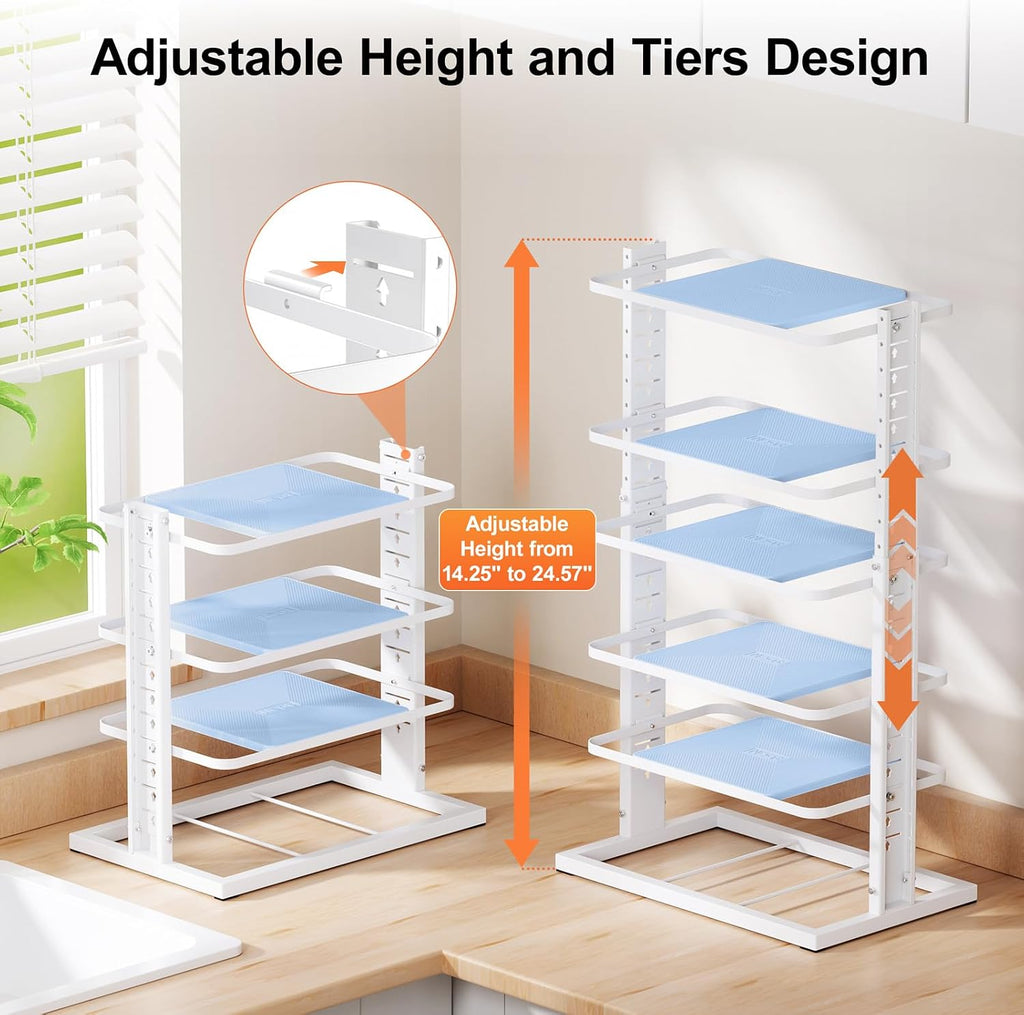 6-Tier Adjustable Kitchen Pot Rack