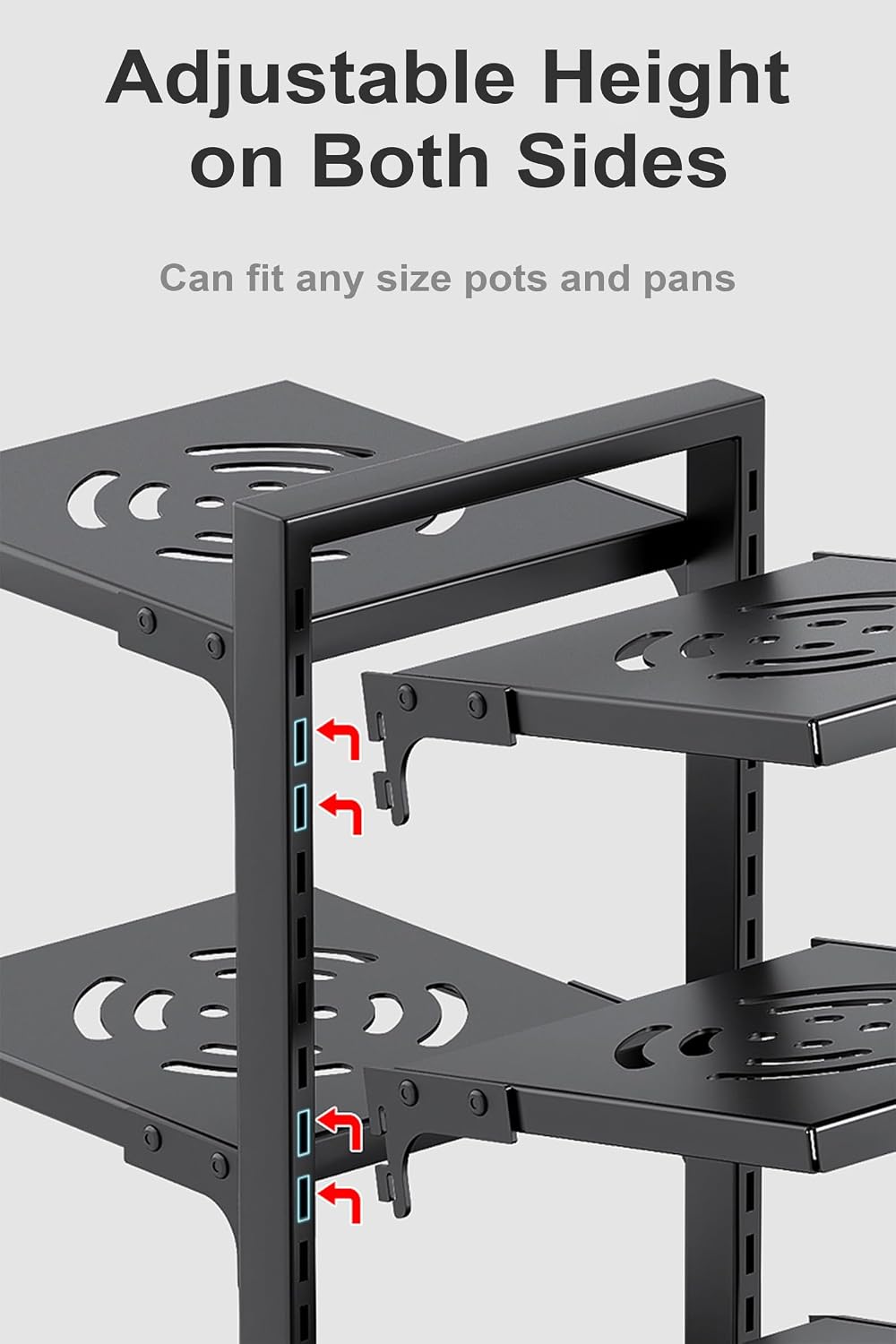 7-Tier Kitchen Pot Pan Storage Rack
