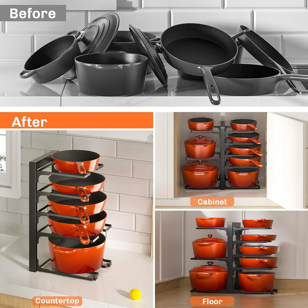8-Tier Heavy Duty Cookware Rack