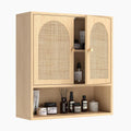 Woven Rattan Hanging Storage Cabinet