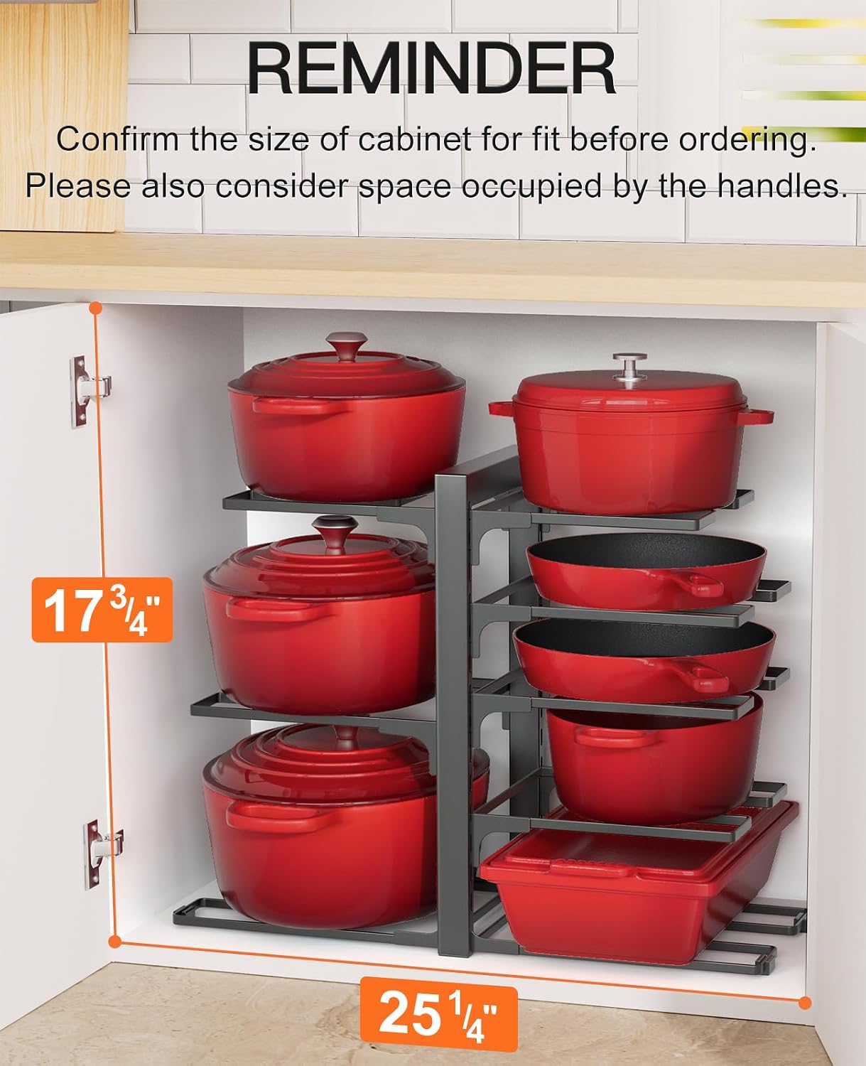 8-Tier Heavy Kitchen Pot Organizer
