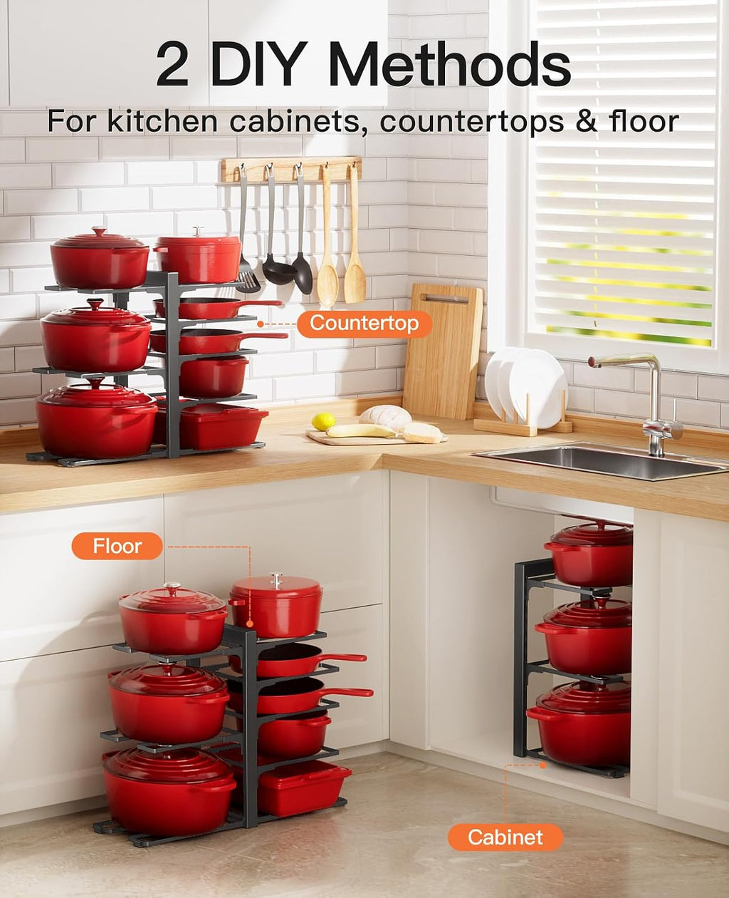 8-Tier Heavy Kitchen Pot Organizer