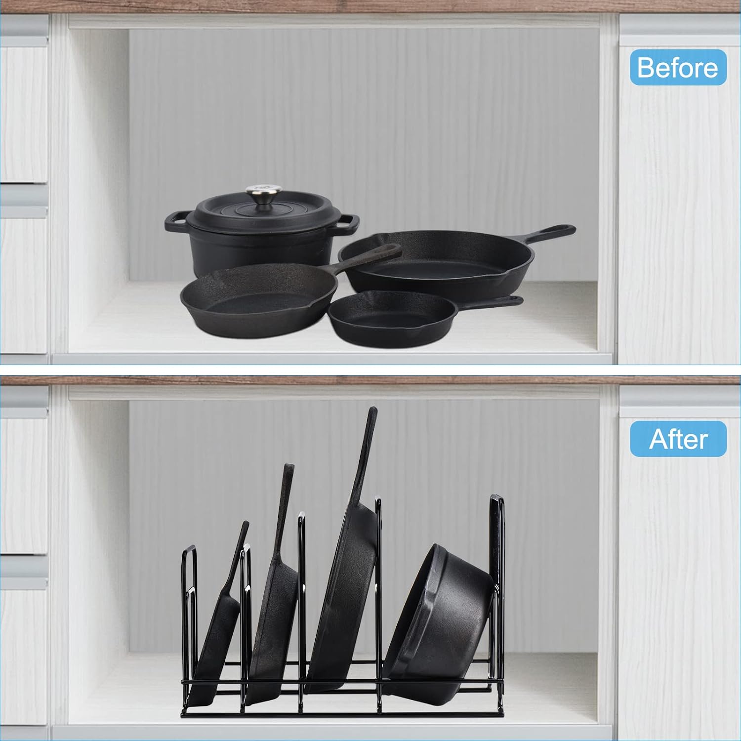 5-Tier Steel Cookware Organizer