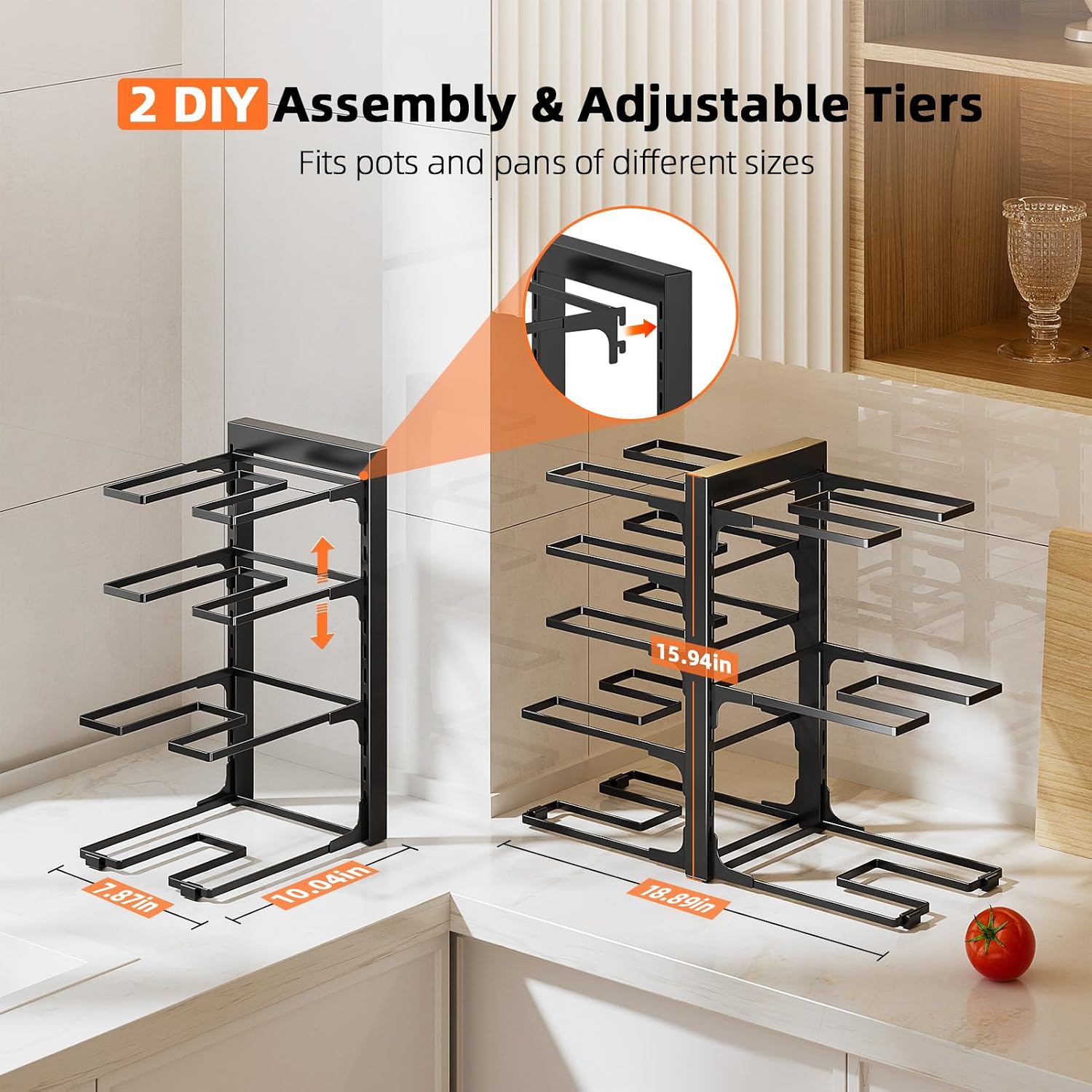 8-Tier Heavy Duty Cookware Rack