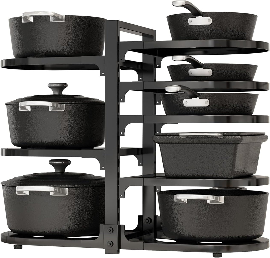 8-Tier Adjustable Cookware Organizer