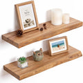Live Edge Solid Wood Wall Shelves