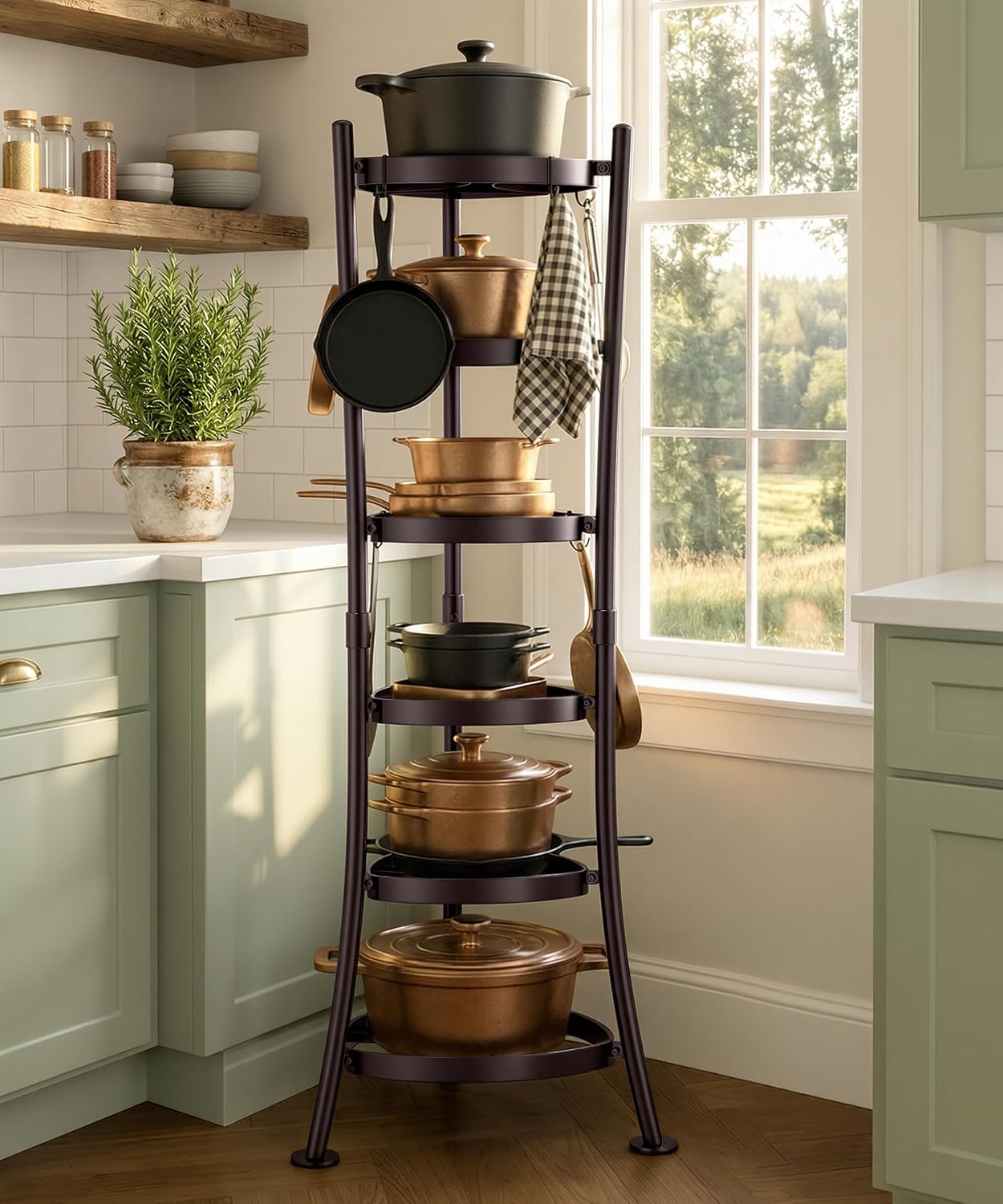6-Tier Freestanding Cookware Storage Stand