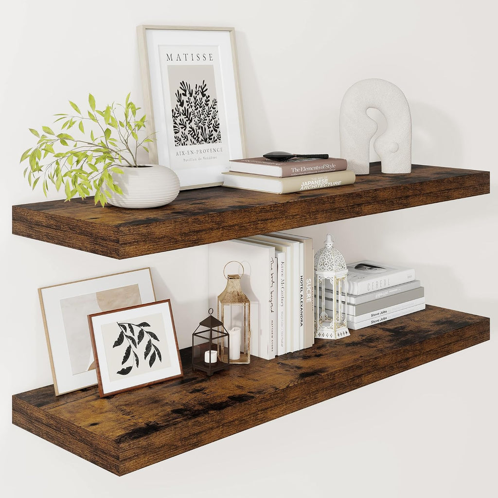 Deep Farmhouse Rustic Wall Shelves