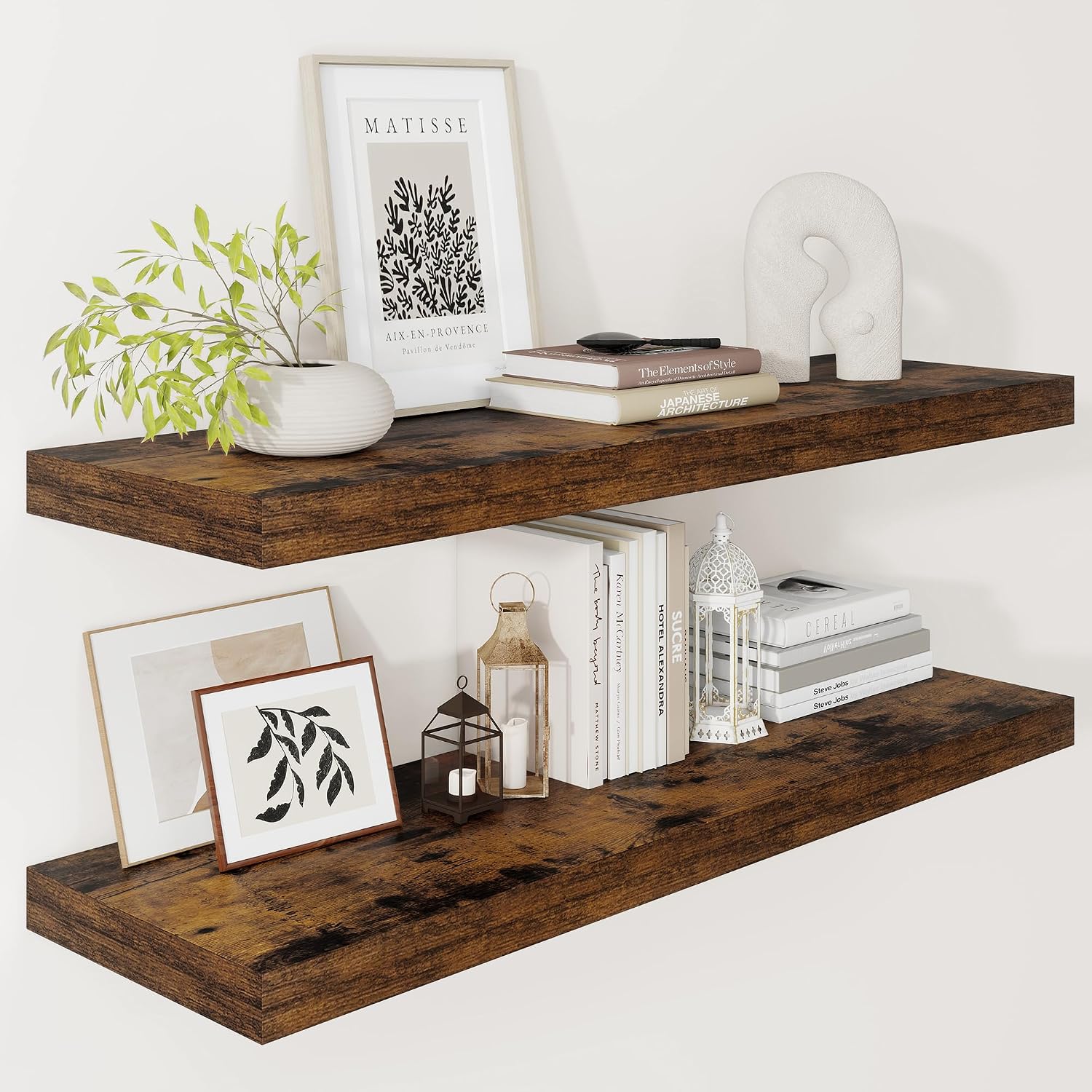 Deep Farmhouse Rustic Wall Shelves