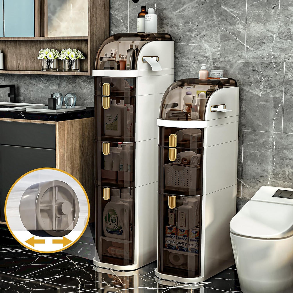 3-Tier Slim Rolling Storage Cart