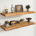 Live Edge Elm Wall Floating Shelves