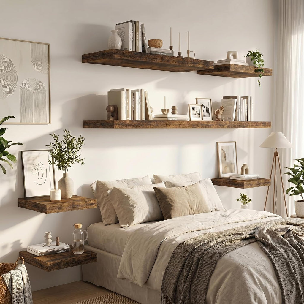 Deep Farmhouse Rustic Wall Shelves