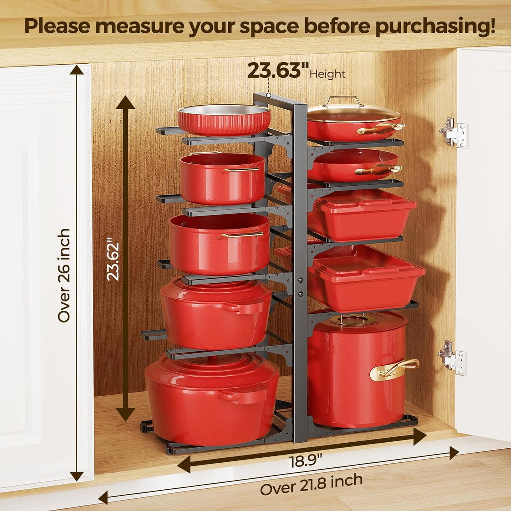 10-Tier Heavy Cookware Storage Rack