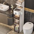 Slim Wheeled Plastic Storage Cabinet