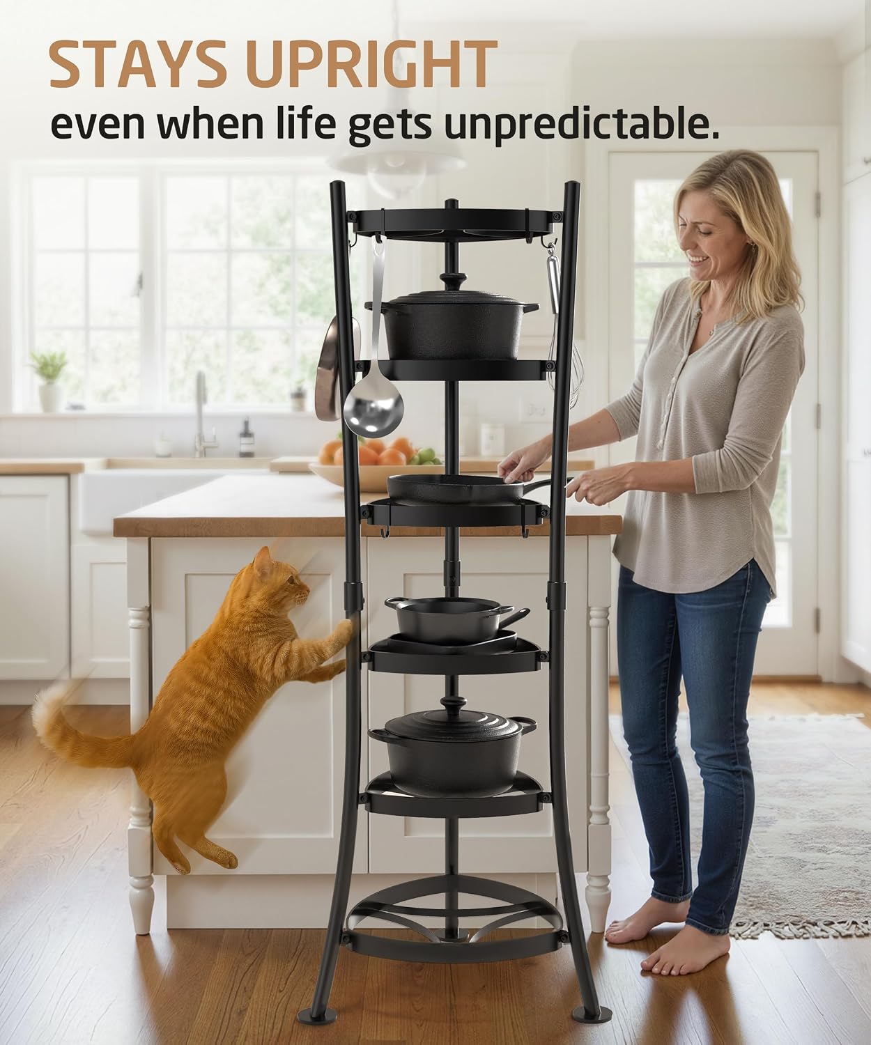 6-Tier Freestanding Cookware Storage Stand