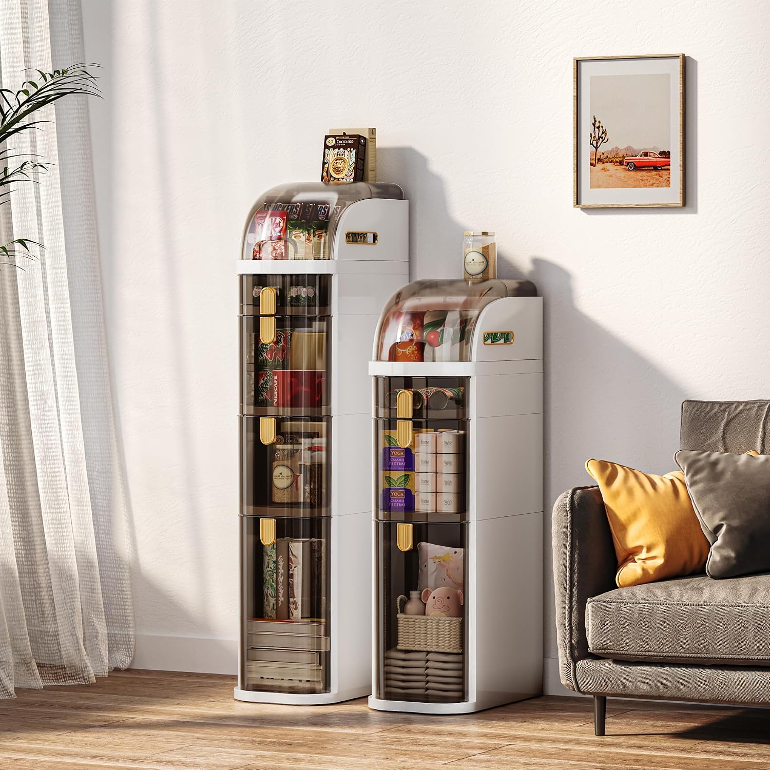 3-Tier Slim Rolling Storage Cart